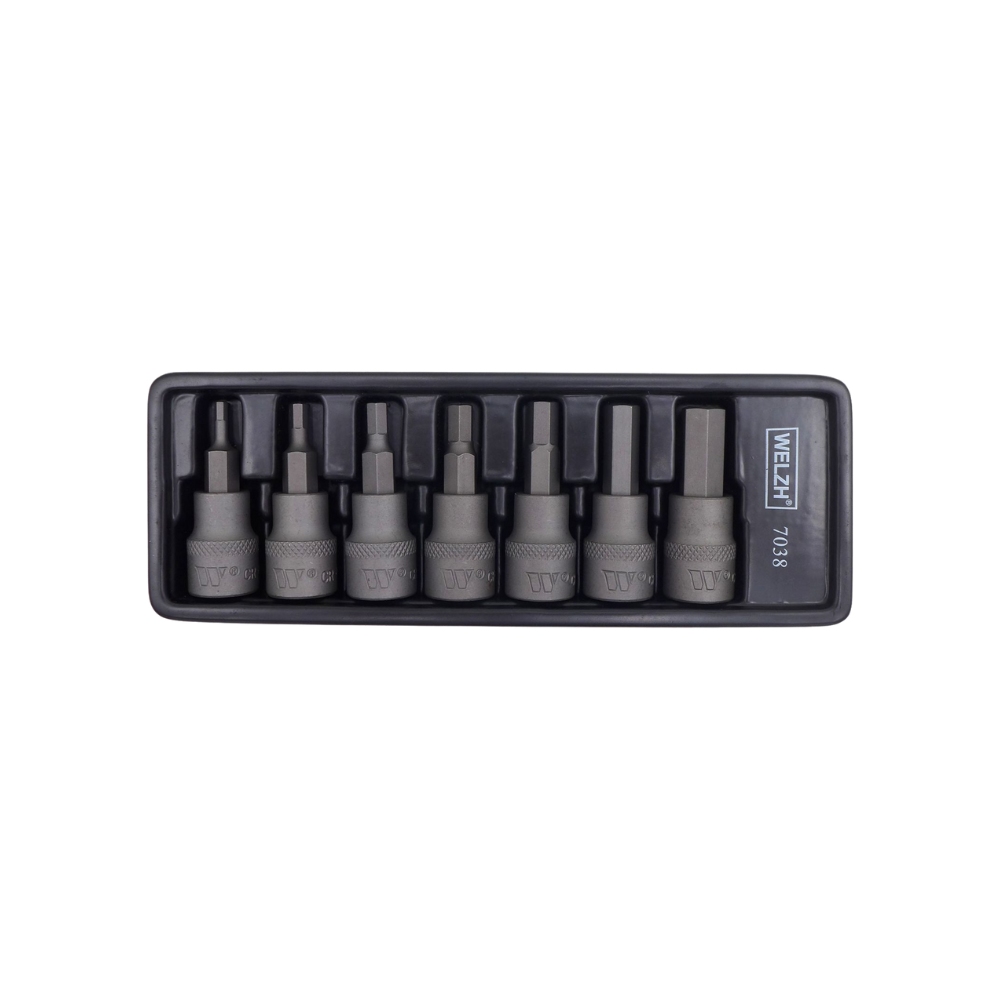 WELZH WERKZEUG Hexagon nyckelsats 3/8" 48mm H3-H10