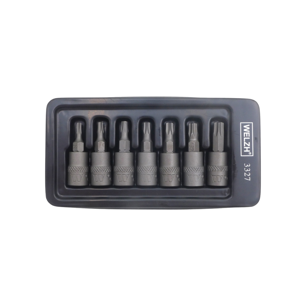 WELZH WERKZEUG Bitshylsassats 1/4" Torxbitar T10-40