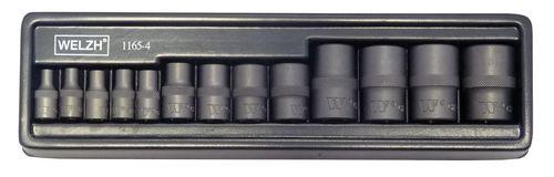 WELZH WERKZEUG Hylsbitsats Torx 3/8" E4-E24 S2 Stål
