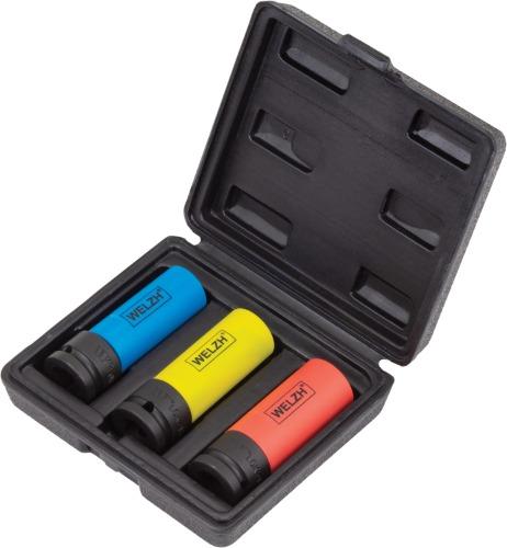 WELZH WERKZEUG Skyddskontaktuttagsset Lok-Typ Series 17 19 21 mm