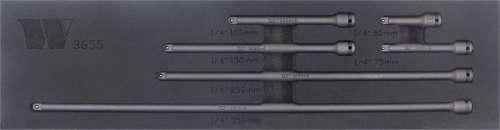 WELZH WERKZEUG Förlängningsstänger 1/4" 6 delar