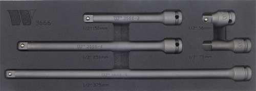WELZH WERKZEUG Förlängningsstänger 1/2" 5 delar