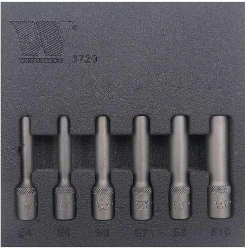WELZH WERKZEUG Lång E-torx hylsor 1/4" E4-E10