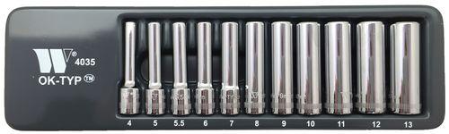 WELZH WERKZEUG Hylssats 1/4" Lång (Lok-Typ) 4-13mm