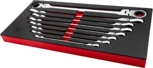 WELZH WERKZEUG Spärrnyckelsats Master Aviation type Flexhuvud 8-24mm