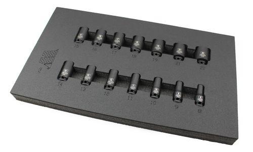 WELZH WERKZEUG Semi-Lång krafthylsor 3/8" 6-kant