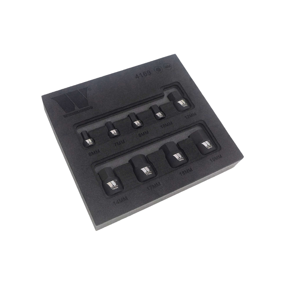 WELZH WERKZEUG Lågprofil Slagbits Hexagon 3/8" 6-19mm