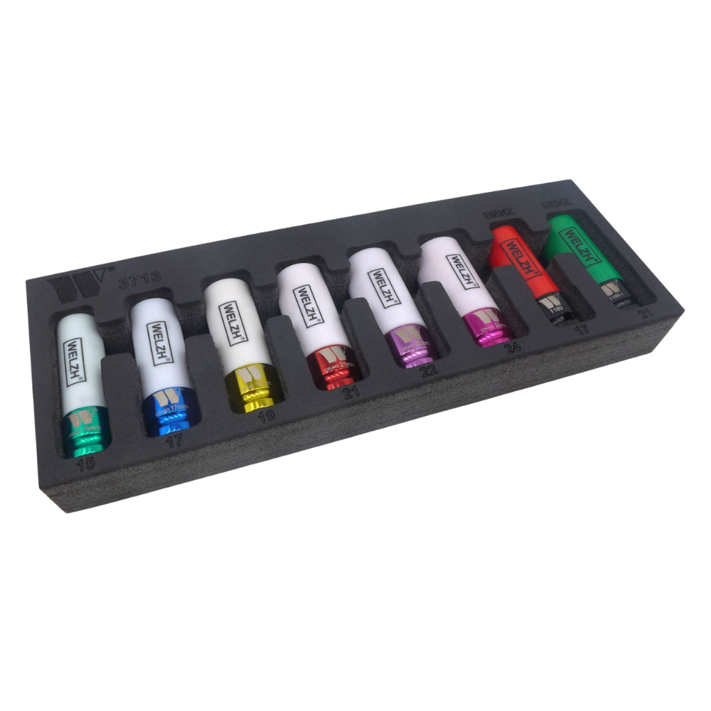 WELZH WERKZEUG Skyddande Hjulmutterhylsor 8st