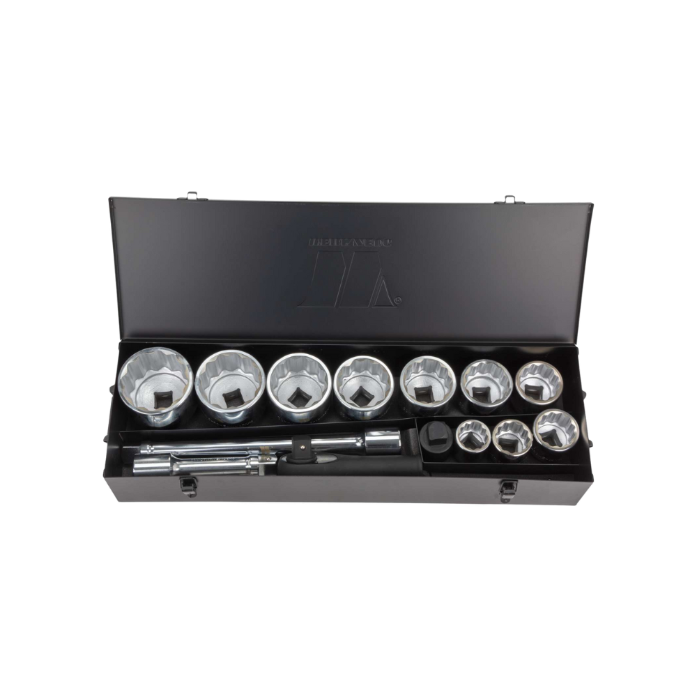 WELZH WERKZEUG Hylssats 1" Drive 36-80 mm 12 delar 15 delar
