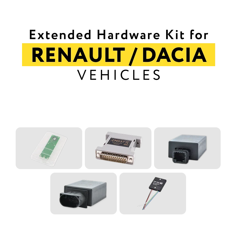 Utökat hårdvarukit för Renault/Dacia-fordon av Abrites