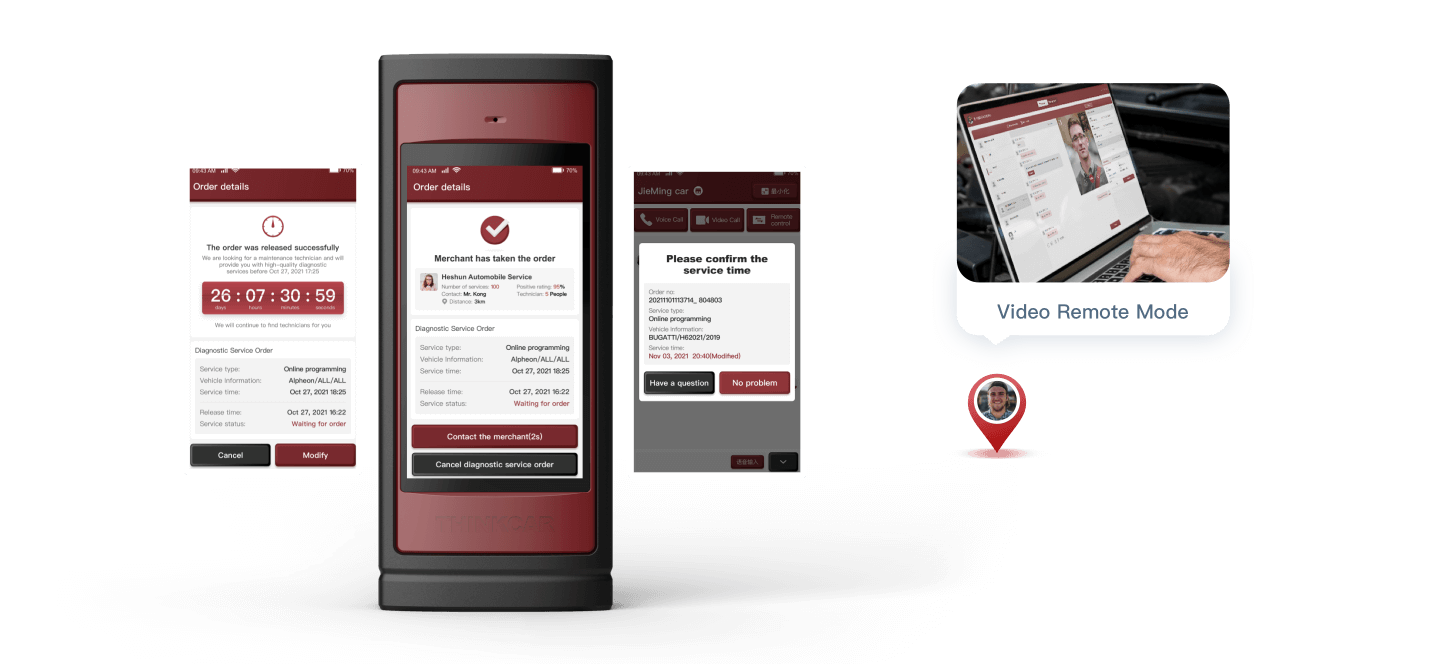 THINKCAR Thinktool X5 Remote Diagnostikverktyg